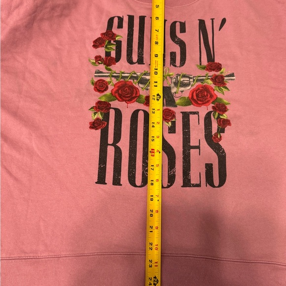 Womans Large Pink Guns N' Roses Sweatshirt - Picture 2 of 4